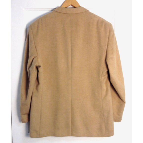 Vtg Jos. A. Bank Blazer Mn 44R Tan 100% Camel Hair Jacket Sport Coat Suit Preppy - Picture 4 of 10